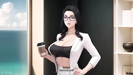 Tante seksi dengan animasi ngasih pria pendatang baru sambutan hotel yang lembut dan penuh gairah