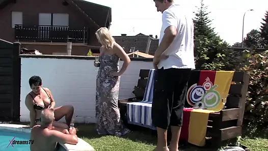Private Pool Party Ends In A Sexual Treatment