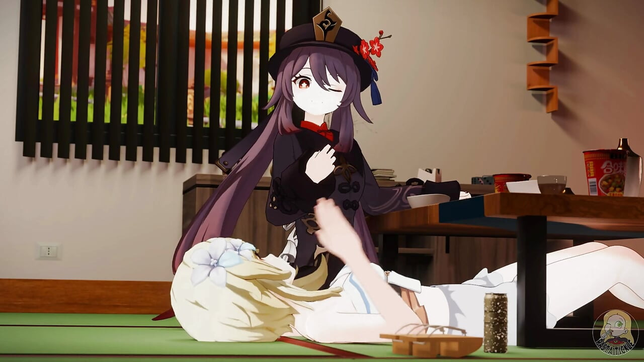 Lumine and Hutao tickling challenge