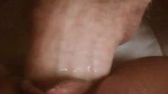 Boyfriend licking pussy close up