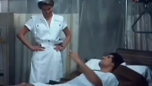 Lovely nurse is riding her patient's big cock