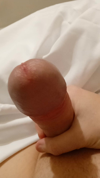 Young guy masturbates his small cock