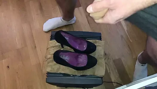 gf süet plato yüksek topuklu üzerinde Cum (5. atış)