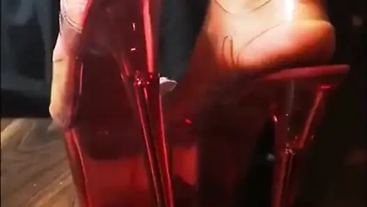 Huge Dildo Sucking Slut