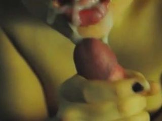 Close up blowjob and a thick cumshot in a thick lips