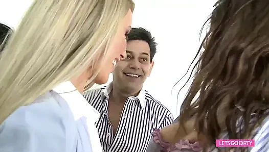 Secretary babes like to have dirty games with boss