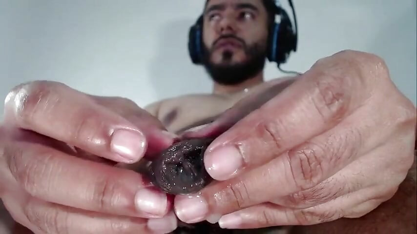 Big Black Wet Foreskin