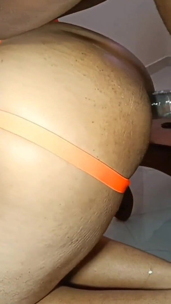 Thrilling moment from "My neighbor makes me suck and then puts me on all fours and puts his huge thick black come with a"
