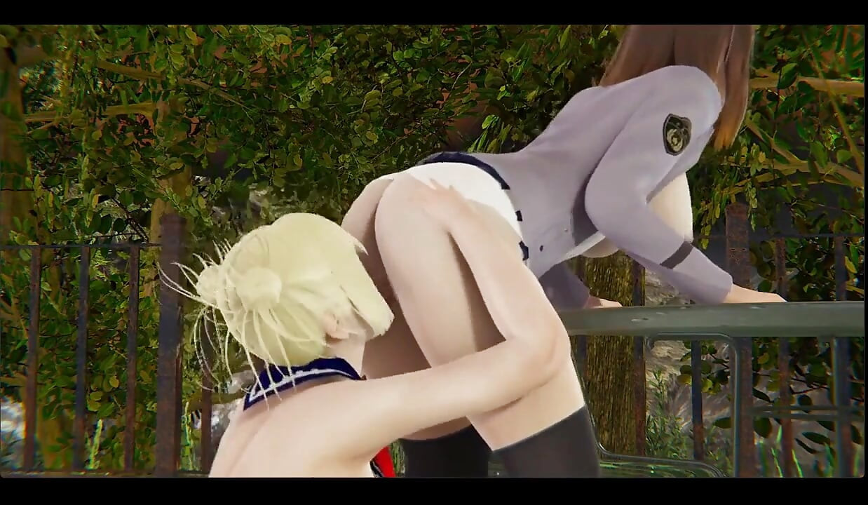 Boku no hero academia hentai yuri - toga cunnilingus'dan ochako'ya ve sonra ochako toga'yı parmaklıyor