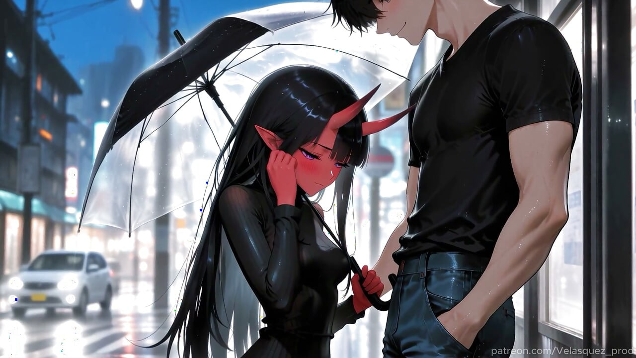 Red Skin Oni Girl Gets Completely Ruined. Hentai Animation (AI)