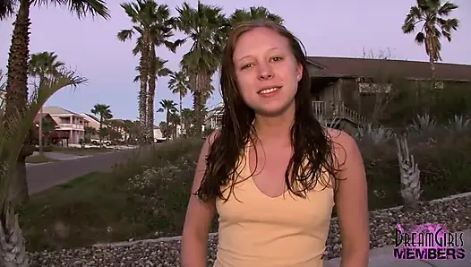 We Met This Hot College Girl in Texas on Spring Break