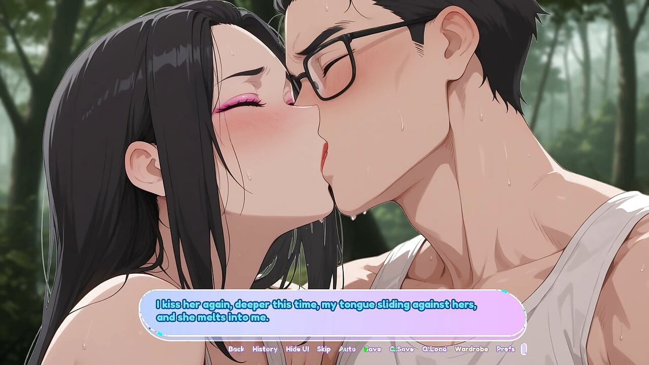 Unbreakable love man knullar sin fru i skogen medan hans vänner tittar på hentai sex - avsnitt 27