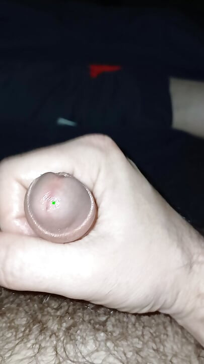 Close Up Cum In Hand Small Soft Uncut Cock
