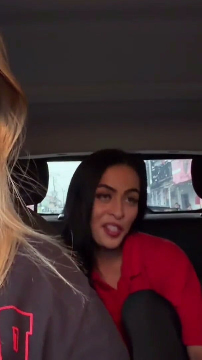The Brazilian gas station attendant accepted to be a porn actress and showed her breasts in the moving car | Clip 1