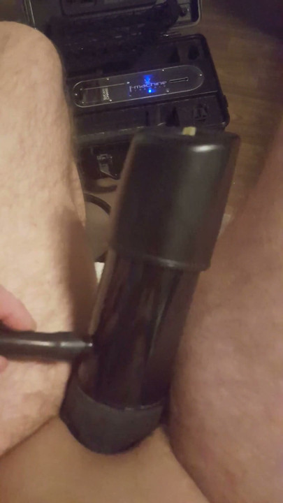 Milking Machine after 3 hours of pumping my cock | Clip 1