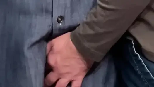 Old Perv Touching Tiny Pussy in Subway