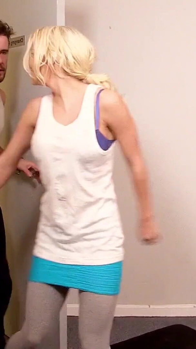 Must-see moment from "HOT TEEN IN LEGGINGS SIENNA DAY SEDUCED TO FUCK AT FITNESS GYM"