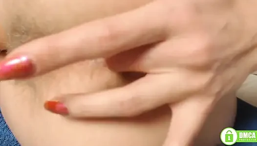 Pantat berbulu kentut closeup - close up