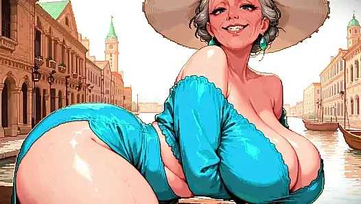 Büyük dekolteli ai orta yaşlı seksi kadınlar