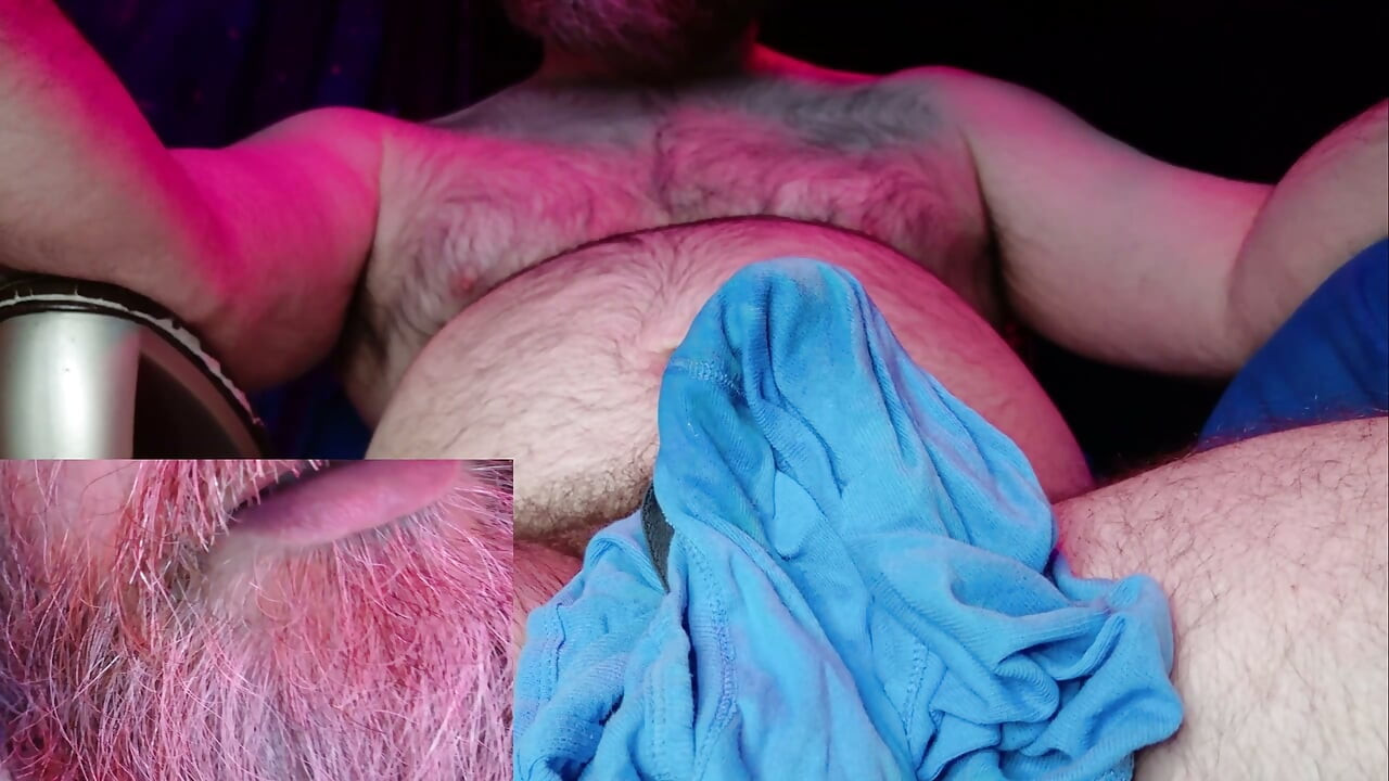 Huffing My Cum Caked Underwear