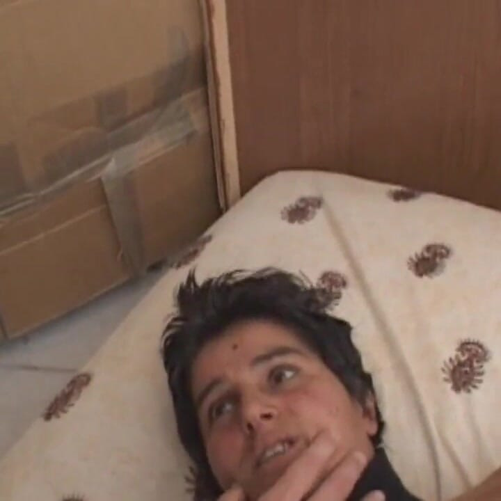 Italian gilf tied up, undressed and fucked hard