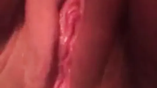 Close Up Of Girl Rubbing & Fingering Pussy