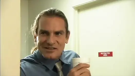 Randy secretary plays master and servant