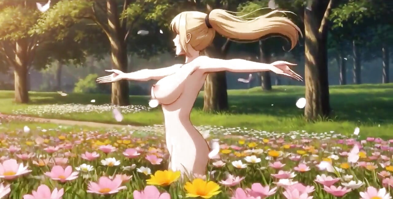 Meadow Masturbation Trio: ξανθιά, μελαχρινή και κοκκινομάλλα δάχτυλο τα υγρά μουνιά τους Ai Generated