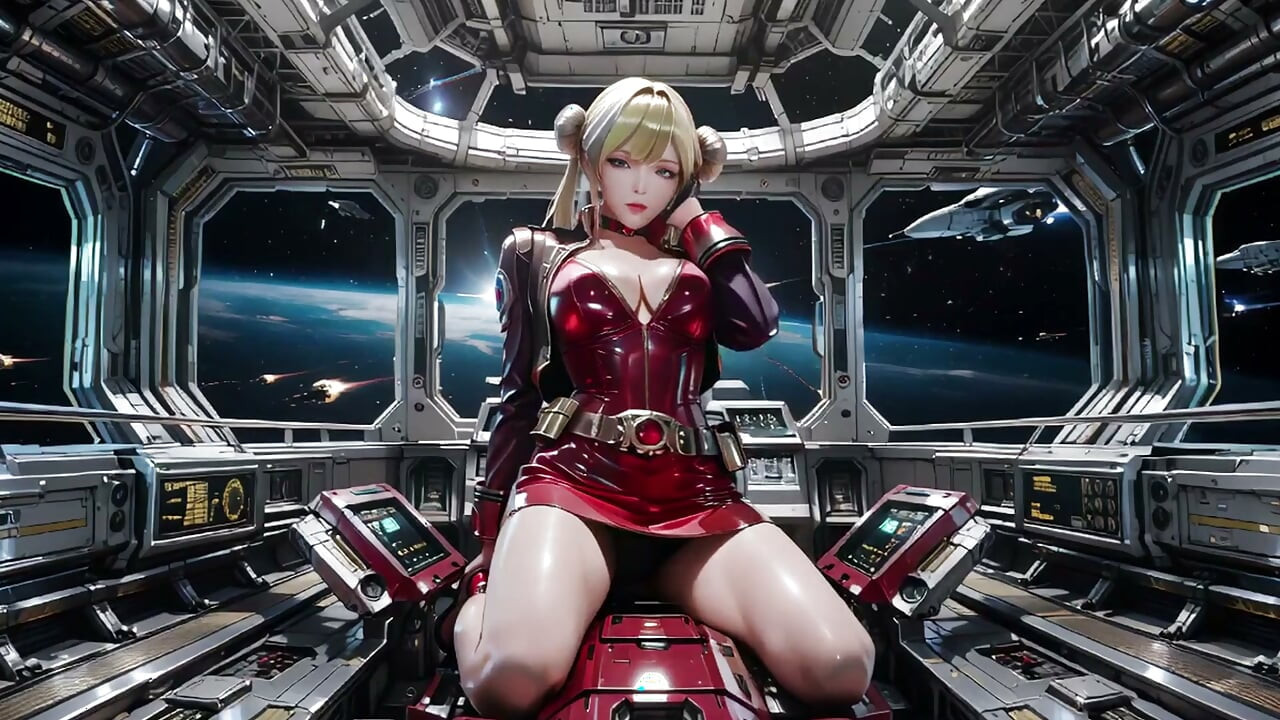 Starship Red Armor: 금발 사령관의 은밀한 시선!