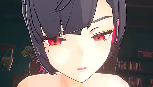 Zenless zone zero - ellen joe dientot sama pria kulit hitam dengan bijaksana - animasi bokep hentai 3d