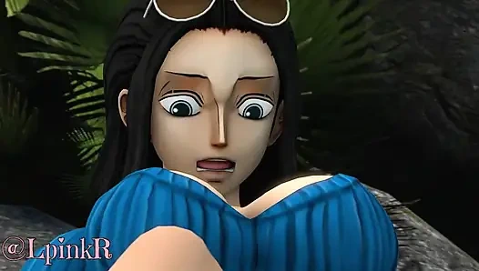 One piece futa robin x nami