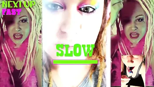 İkinci bir ekrana sakso pornosu koy ve Tanrıça Lana ile birlikte takip et