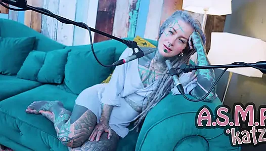 Я говорю о O - Преодолеть - подкаст ASMR, SFW говорящий готессы худенькая девушка дреды татуированная модель татуированная девушка