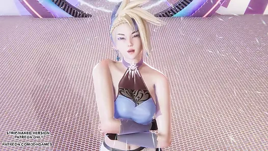 MMD  Aespa - Drama - Akali Sexy Kpop Dance League of Legends Hentai Uncensored 4K 60FPS
