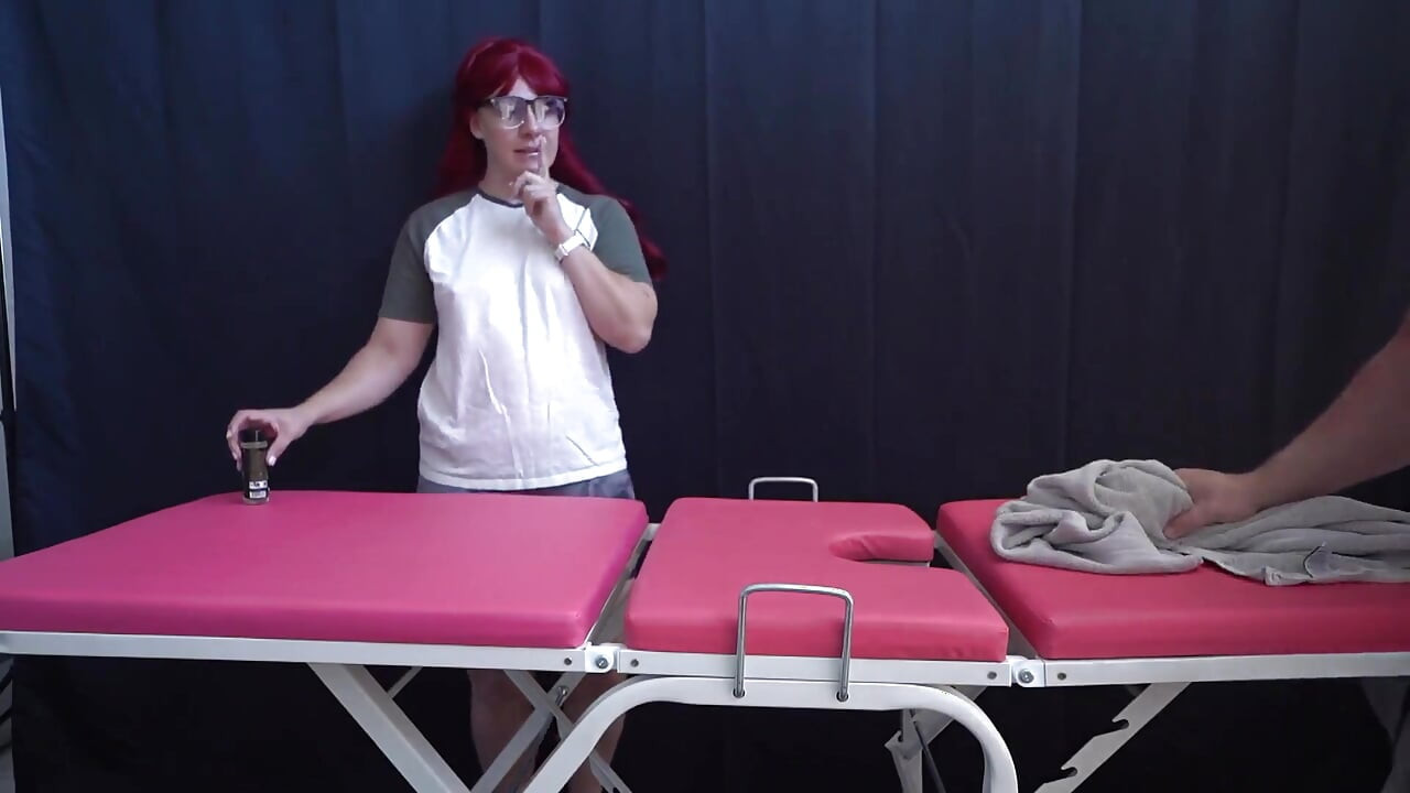 Stepsister Trains Massaging and Stepbrother and Gives Him Creampie Happy Ending