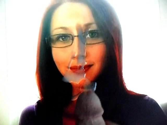 Busty glasses redhead tribute