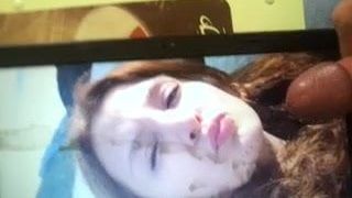 Cum tribute for Turkish girl face