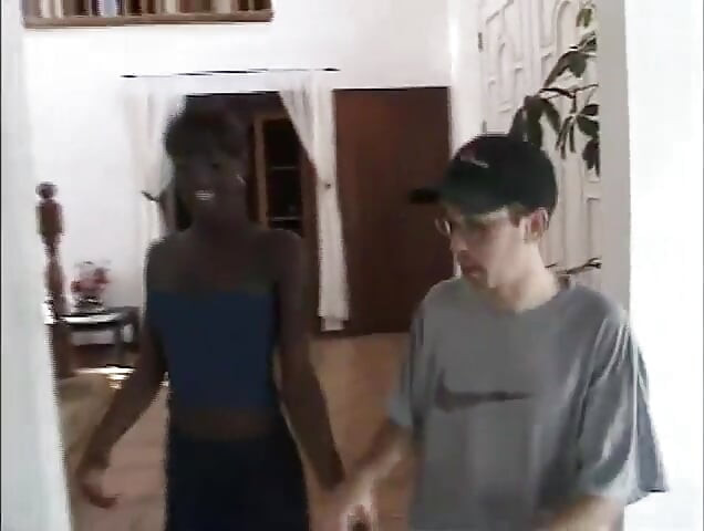 Coño negro y blanco puto anal penetrado ... Leche en la boca