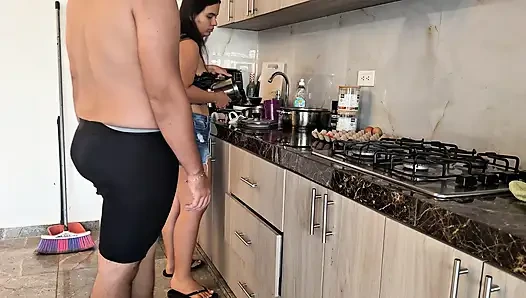 Stepmom Wants to Fuck in the Kitchen