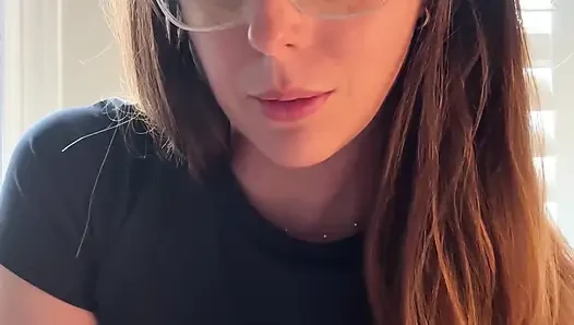 Hottie in Glasses Tells You How to Stroke!