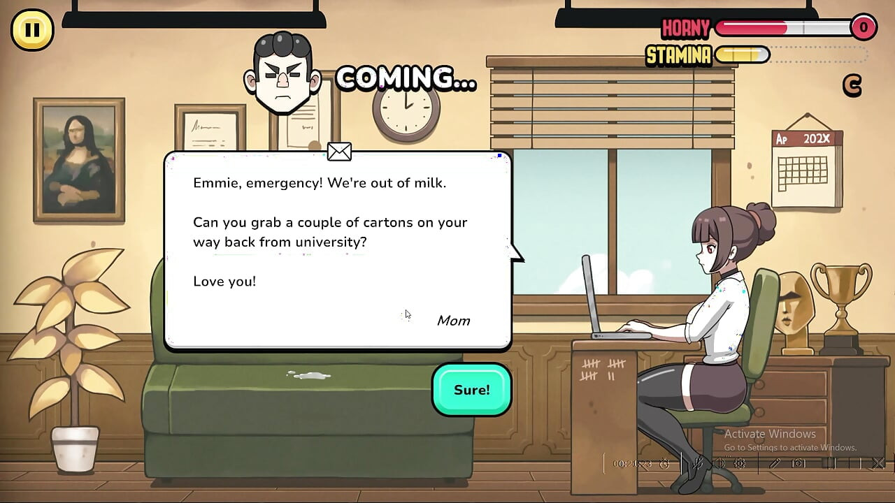 เล่นเกม เย็ดแม่เลี้ยง 3 มิติที่นักศึกษาวิทยาลัย