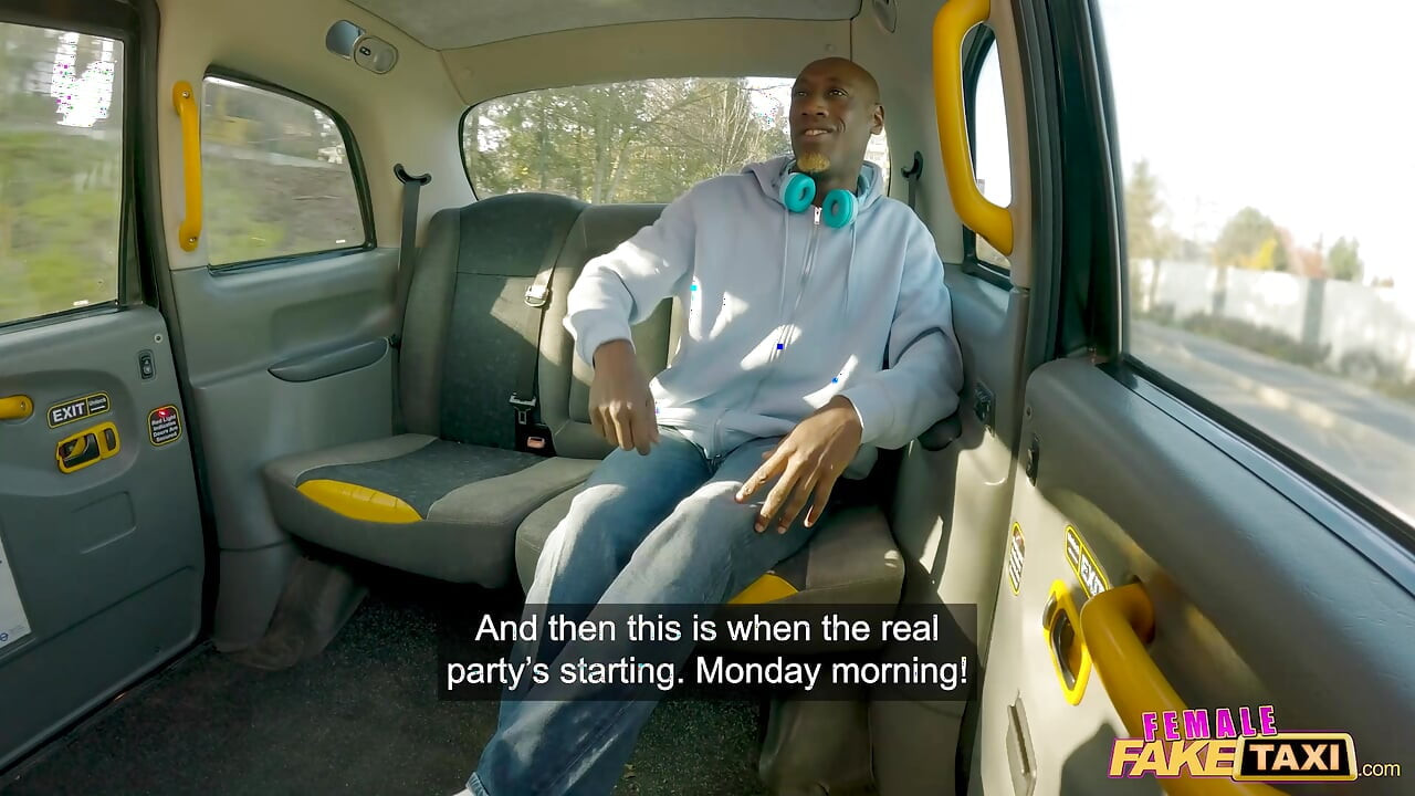 Female Fake Taxi - Scottish blonde Samantha Joiner rides UK DJ's big black cock