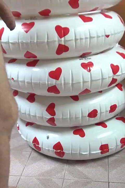 Heart Swimring Inflatable Float