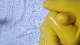 Rękawiczki lateksowe Rex i żółte