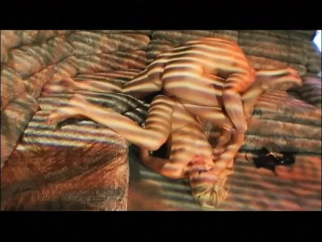 Blonde hottie gets horny and stud comes to fuck her on the sofa