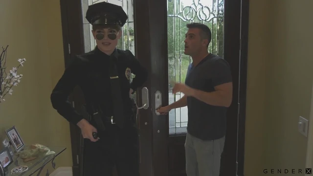 GenderXFilms - Hot Trans Cop Natalie Mars Dickd Down By Scared Hunk