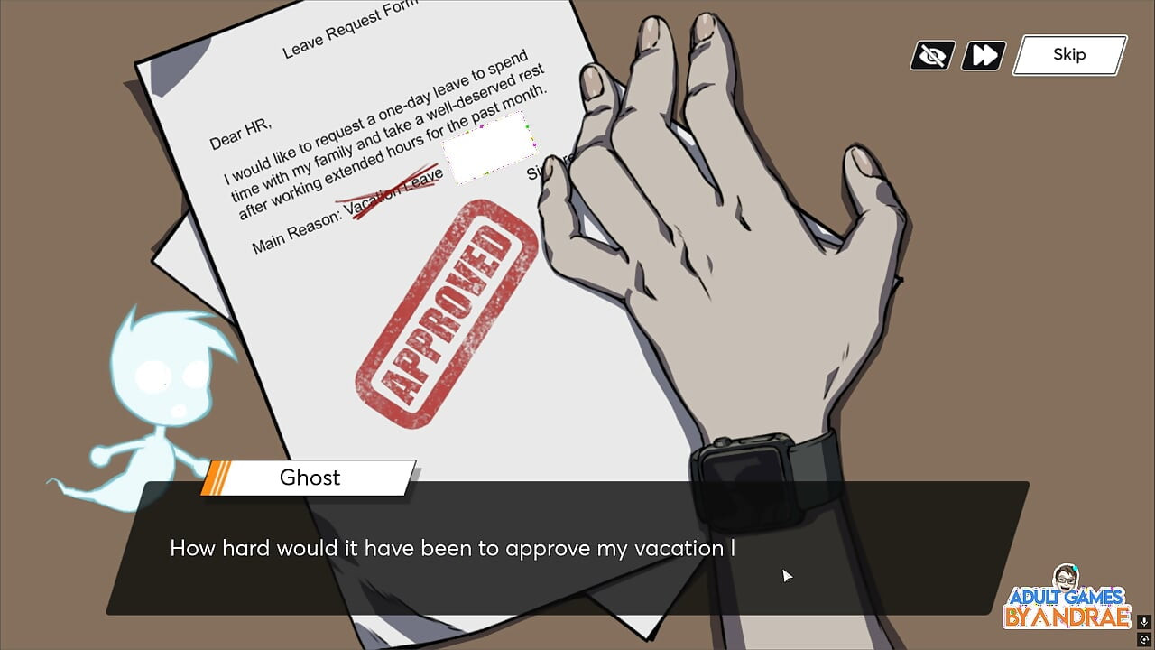 Femboy Ghost Gameplay Part 1 – Discreet Masturbation at Work
