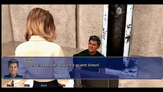 Ofisteki evli kadın #2 Simon Stacy'nin eteğine bakıp duruyor.