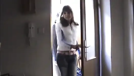 Real amateur couple pussy fucking in dogging