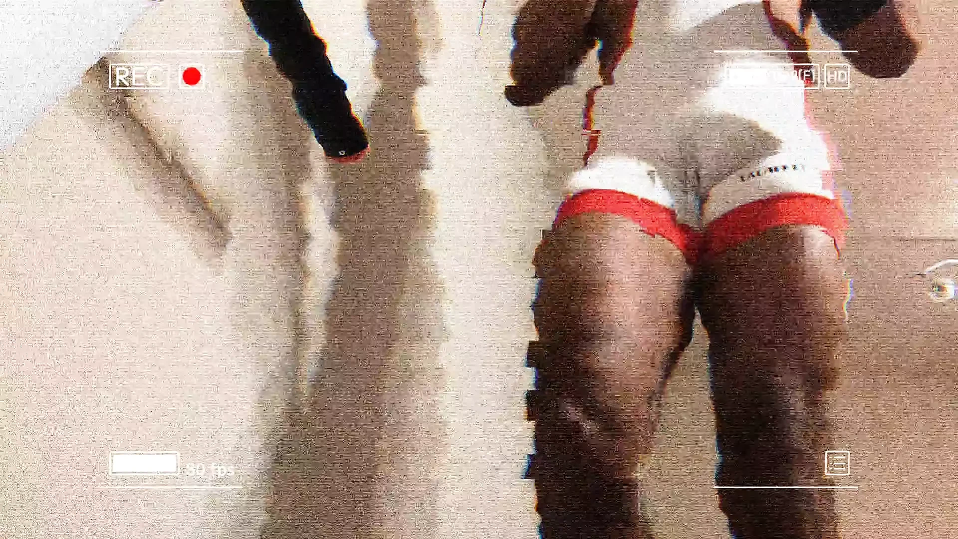 White Wrestling Singlet Treadmill Walk